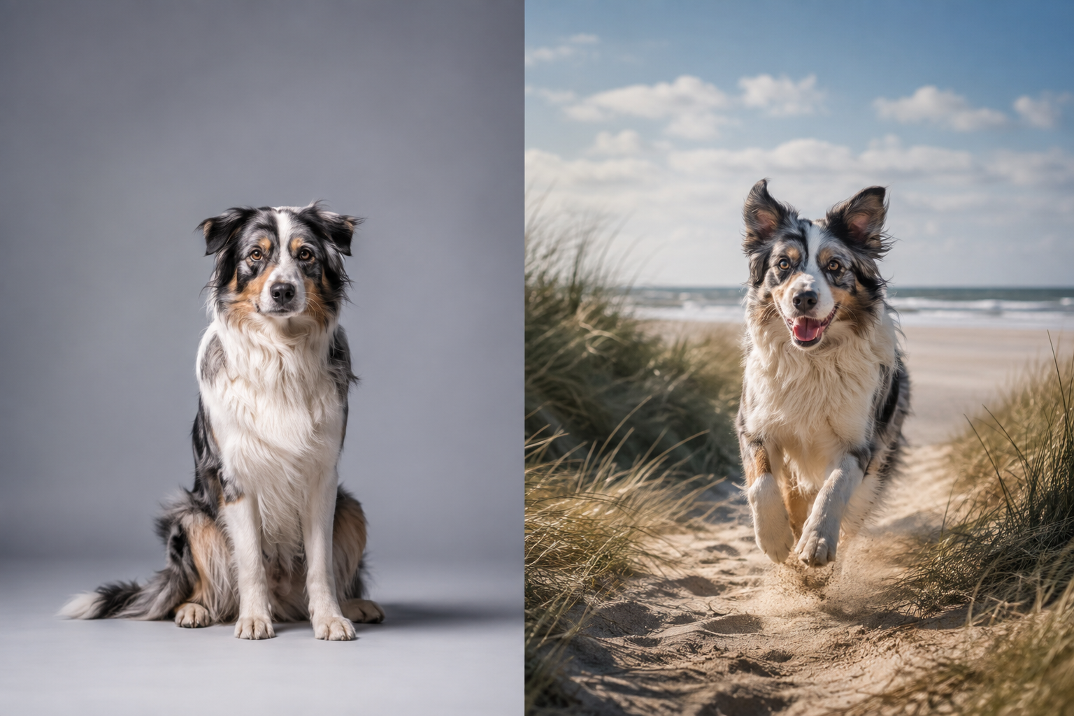 Studio oder draußen? Der grundlegende Unterschied beim Fotoshooting mit Hund